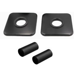 INTEGRATO-SADA, universální rohový ventil s mosaznou rozetou 2 ks