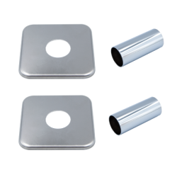 INTEGRATO-SADA, univerzálny rohový ventil s mosadznou rozetou 2 ks