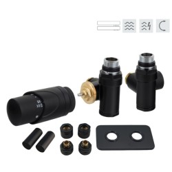 INTEGRATO-SADA, universální rohový ventil s mosaznou rozetou 1 ks