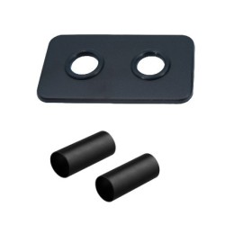 INTEGRATO-SADA, universální rohový ventil s mosaznou rozetou 1 ks