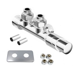 HYBRID-SADA, univerzálny stredový ventil s mosadznou rozetou