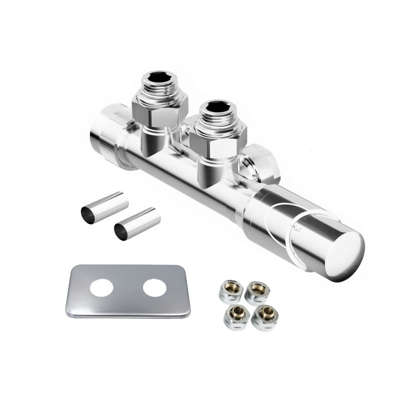 HYBRID-SADA, universální středový ventil s mosaznou rozetou