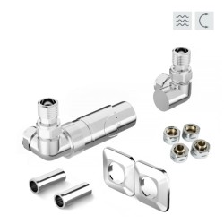 PRIME-SADA, univerzálny rohový ventil s plastovou rozetou