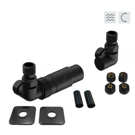 PRIME-SADA, universální rohový ventil s mosaznou rozetou