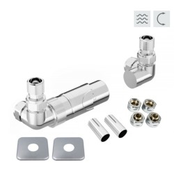 PRIME-SADA, univerzálny rohový ventil s mosadznou rozetou