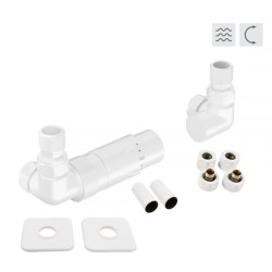 PRIME-SADA, univerzálny rohový ventil s mosadznou rozetou