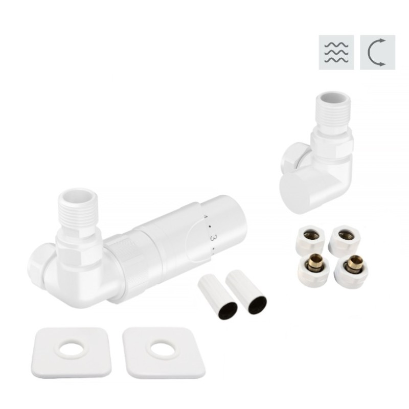 PRIME-SADA, universální rohový ventil s mosaznou rozetou