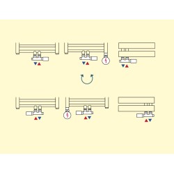 UNI-SADA, universální středový ventil s mosaznou rozetou