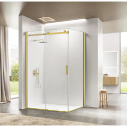 při zakoupení s pevnou boční stěnou, vytvoříte tento obdelníkový kout