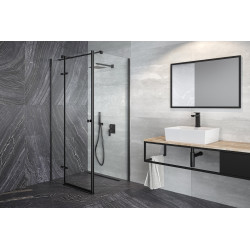 Čtvercový sprchový kout PIXA BLACK