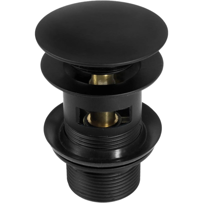 Výpusť CLICK-CLACK pro umyvadla s přepadem BLACK