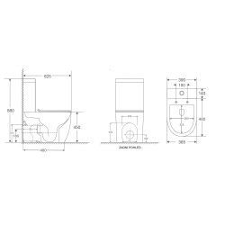 Kombi WC ARCO NEW TORNADO s FLAT sedátkem Soft-close