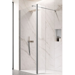 Walk-in bezdvéřový a bezbariérový sprchový kout LAGOS CHROM NEW 200 cm