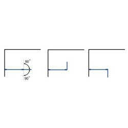 Walk-in bezdverový a bezbariérový sprchový kút LAGOS CHROM NEW 200 cm