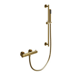 Nástenný termostatický sprchový set VEO zlatá brúsená