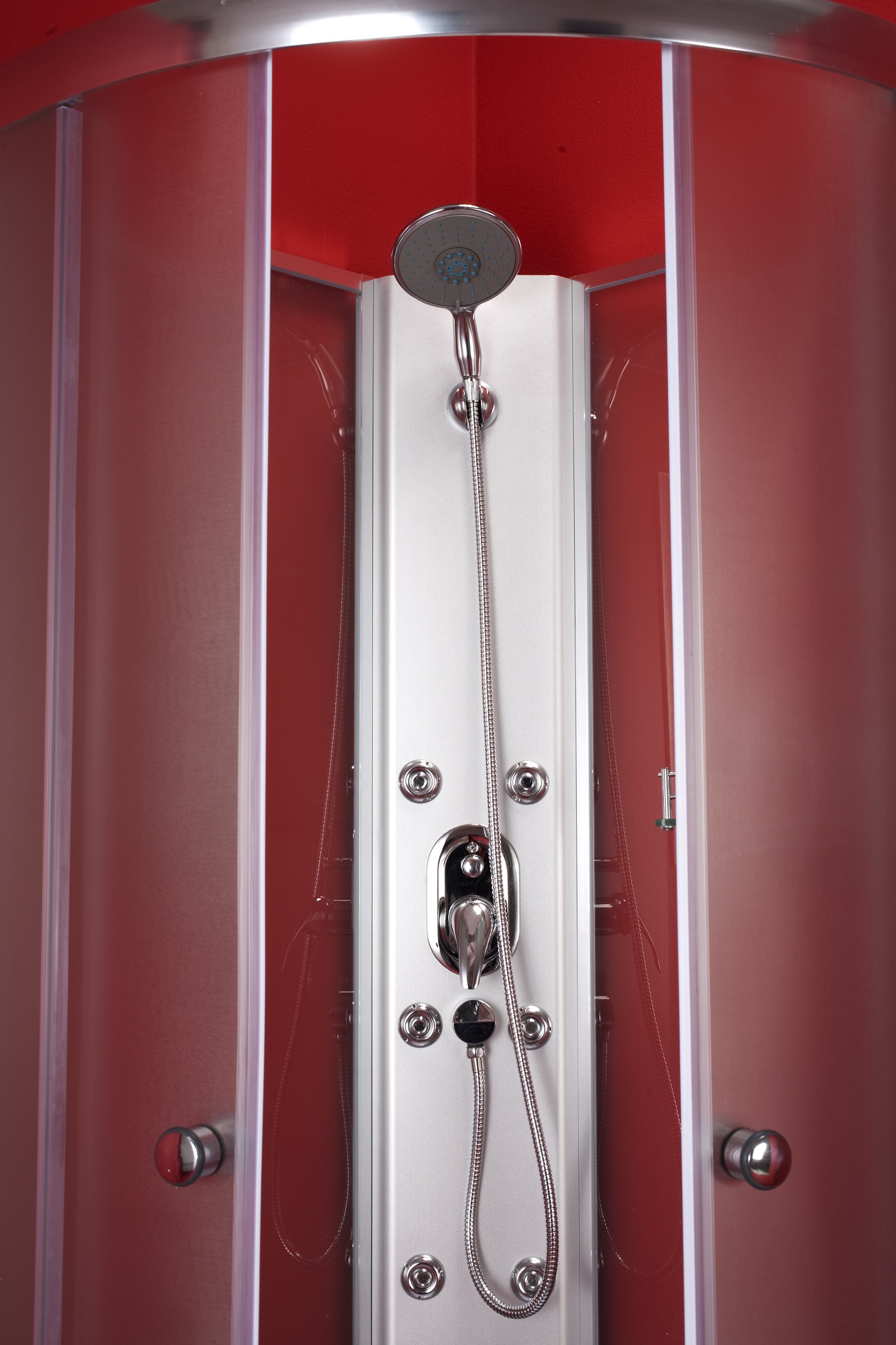 OLSEN SPA Čtvrtkruhový sprchový box GRANADA,  Barva rámu - Chrom/Leštěný hliník (ALU), Rozměr A - 90 cm, Rozměr B - 90 cm, Vanička HL - Vanička z litého mramoru (OLBGRA90CMBV+VANKSOF90NNEW)