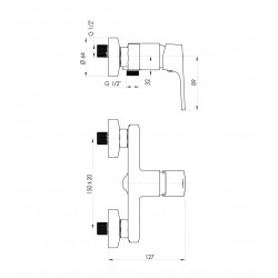 Sprchová batéria MODENA-12