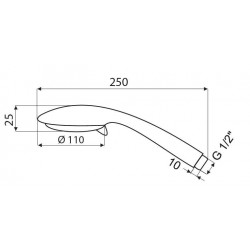 Sprchová růžice Olsen Spa Dora