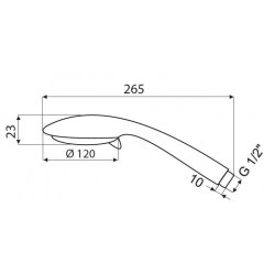 Sprchová růžice Olsen Spa Lota