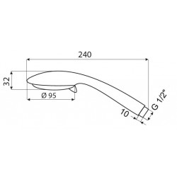 Sprchová růžice Olsen Spa Oxy