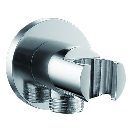 Kulatý vývod ze stěny s držákem sprchy