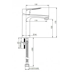 Umyvadlová baterie NICA-18