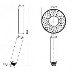 Sprchová ružica LUNA 622143