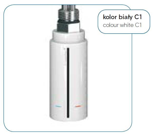 INSTAL PROJEKT Topná tyč HOT s termostatem a časovačem,  Barva - Bílá, Výkon topné tyče - 600 W (RDOHOT39WH)