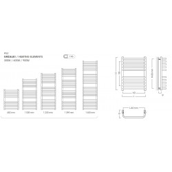Koupelnový radiátor BOLERO