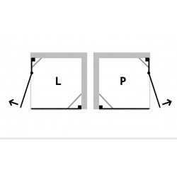 Štvorcový sprchovací kút VIVA 195C