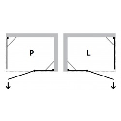 Obdĺžnikový sprchovací kút VIVA 195O