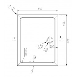 Sprchový set  SELVA + PINA + Vanička z litého mramoru