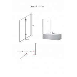Vanová zástěna LUMIX