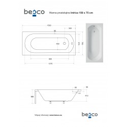 Obdélníková vana INTRICA