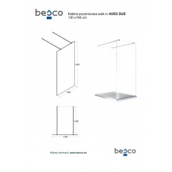 Walk-in sprchový kout AVEO DUE