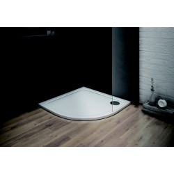 Čtvrtkruhová mramorová sprchová vanička VENETS R550